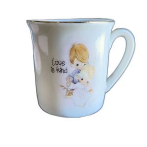 Vintage 1985 Precious Moments Porcelain Tea Cup Love is kind Single Cup